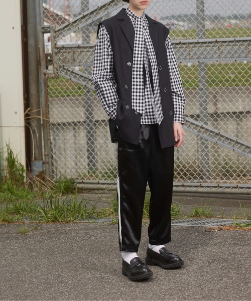 massless Recycled Linen Double Breasted Vest