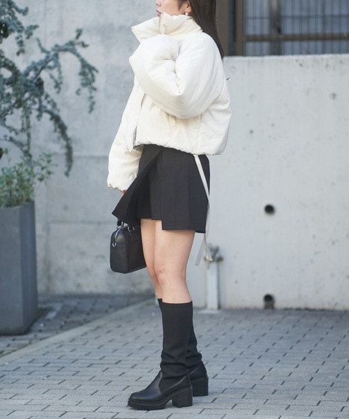 Chico（チコ）の「中綿ショートブルゾン（ダウンジャケット/コート・レディース・アイボリー/ブラック・FREE）」の21枚目の写真