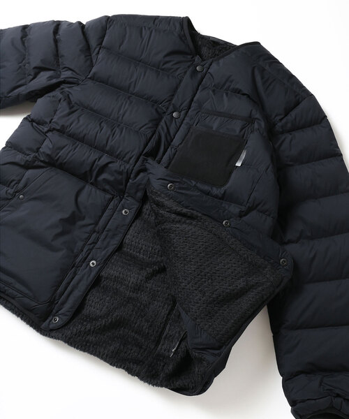417 EDIFICE(フォーワンセブンエディフィス)の「【ALLIED FEATHER&DOWN / アライド フェザー&ダウン】 RV Comfortable Down Cardigan(ダウンジャケット/コート・メンズ・ベージュ/ブラック・SMALL/MEDIUM/LARGE)」の8枚目の写真