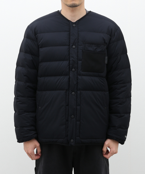 417 EDIFICE(フォーワンセブンエディフィス)の「【ALLIED FEATHER&DOWN / アライド フェザー&ダウン】 RV Comfortable Down Cardigan(ダウンジャケット/コート・メンズ・ベージュ/ブラック・SMALL/MEDIUM/LARGE)」の19枚目の写真