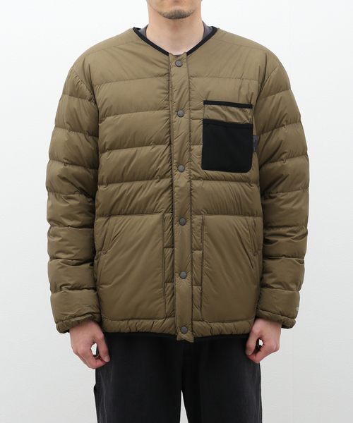 417 EDIFICE(フォーワンセブンエディフィス)の「【ALLIED FEATHER&DOWN / アライド フェザー&ダウン】 RV Comfortable Down Cardigan(ダウンジャケット/コート・メンズ・ベージュ/ブラック・SMALL/MEDIUM/LARGE)」の22枚目の写真