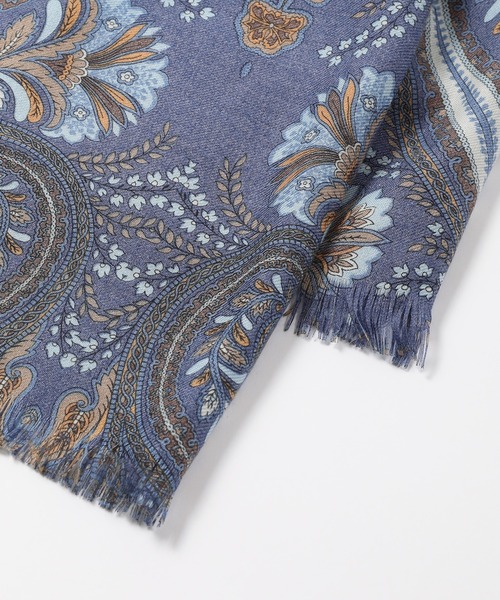 MEN'S BIGI(メンズビギ)の「ペイズリー柄ストール made in italy(ストール/ショール・メンズ・ブルー/レッド・FREE)」の9枚目の写真