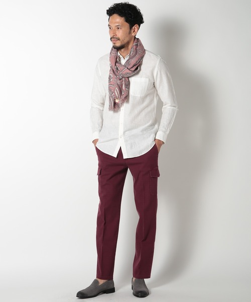 MEN'S BIGI(メンズビギ)の「ペイズリー柄ストール made in italy(ストール/ショール・メンズ・ブルー/レッド・FREE)」の6枚目の写真