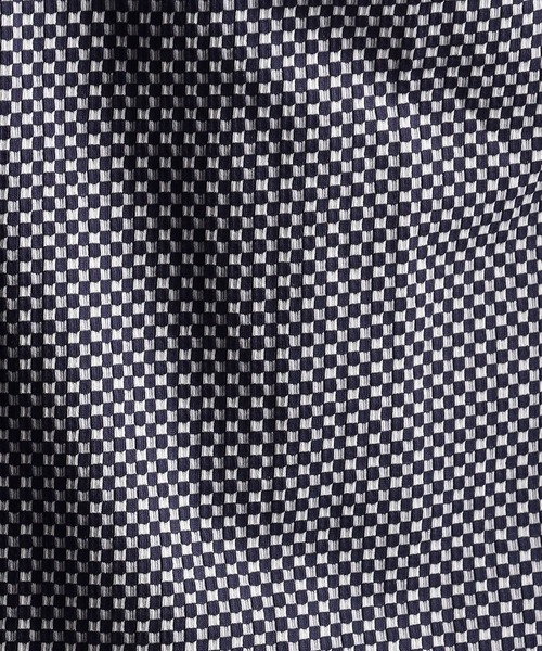 NICOLE CLUB FOR MEN（ニコルクラブフォーメン）の「シアサッカーチェックカットシャツ（シャツ/ブラウス・メンズ・ホワイト×ネイビー/ブラック系1/ブラック系2/ブラック×ホワイト/ネイビー系・LARGE/MEDIUM/X-LARGE）」の19枚目の写真