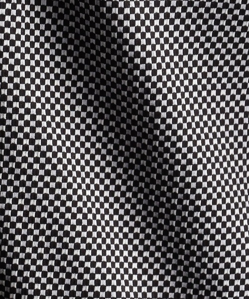 NICOLE CLUB FOR MEN（ニコルクラブフォーメン）の「シアサッカーチェックカットシャツ（シャツ/ブラウス・メンズ・ホワイト×ネイビー/ブラック系1/ブラック系2/ブラック×ホワイト/ネイビー系・LARGE/MEDIUM/X-LARGE）」の21枚目の写真