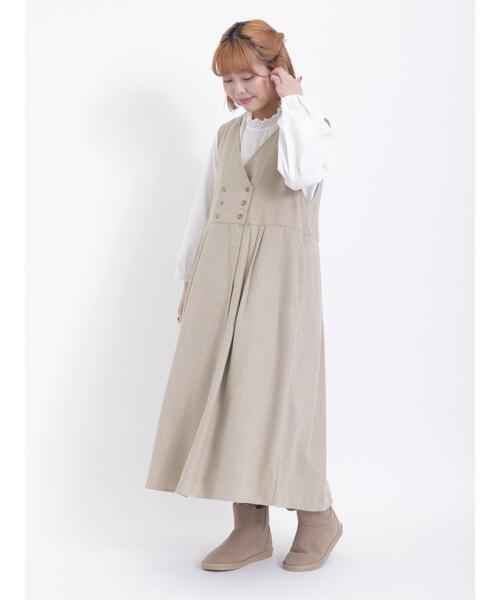 Samansa Mos2(サマンサ モスモス)の「【保温加工】スタンド襟レースブラウス(シャツ/ブラウス・レディース・チャコールグレー/オフホワイト/ブルー/グレー・F)」の16枚目の写真