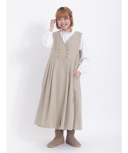 Samansa Mos2(サマンサ モスモス)の「【保温加工】スタンド襟レースブラウス(シャツ/ブラウス・レディース・チャコールグレー/オフホワイト/ブルー/グレー・F)」の17枚目の写真