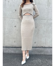 DURAS | Waist opening dress(ワンピース)