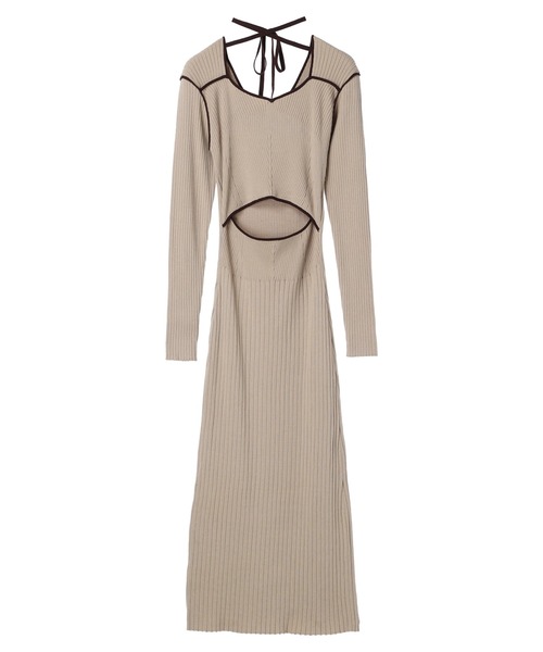 DURAS（デュラス）の「Waist opening dress（ワンピース・レディース・ブラック/ベージュ/グレー・FREE）」の12枚目の写真