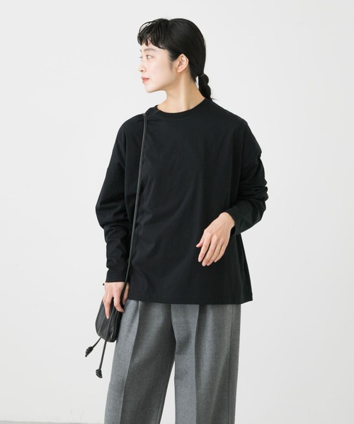 かぐれ(カグレ)の「クルーネックビッグプルオーバー(Tシャツ/カットソー・レディース・ブラック/オフホワイト・FREE)」の3枚目の写真