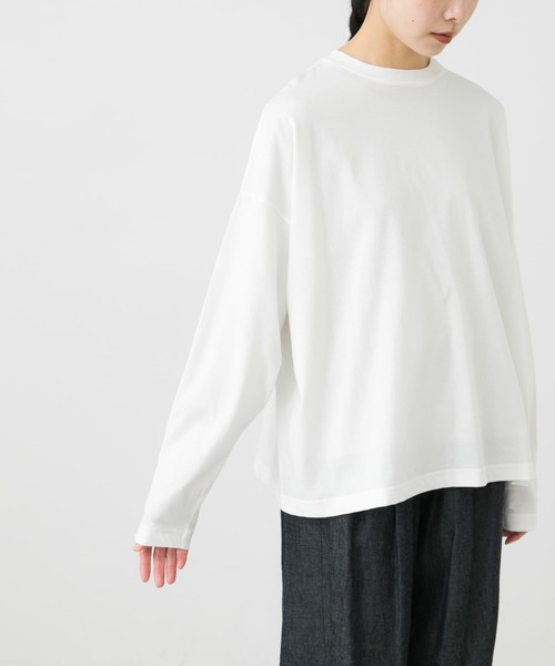 かぐれ(カグレ)の「クルーネックビッグプルオーバー(Tシャツ/カットソー・レディース・ブラック/オフホワイト・FREE)」の20枚目の写真