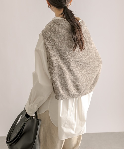 RIVE DROITE（リヴドロワ）の「BIGサイズシャツ（シャツ/ブラウス・レディース・オフホワイト/サックスブルー・FREE）」の16枚目の写真