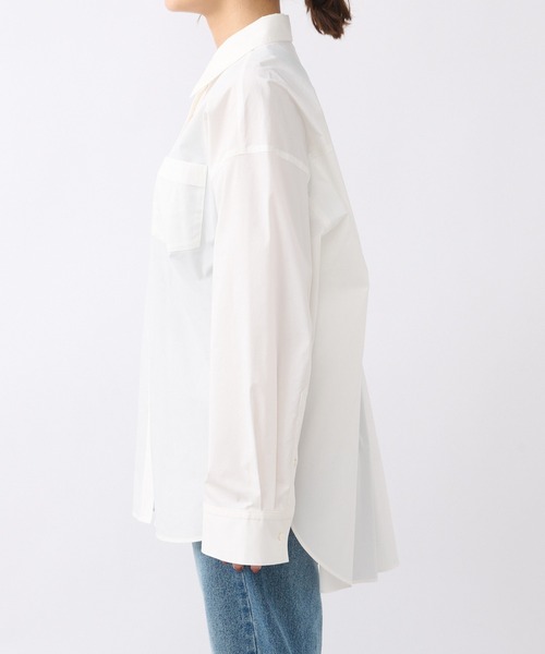 RIVE DROITE（リヴドロワ）の「BIGサイズシャツ（シャツ/ブラウス・レディース・オフホワイト/サックスブルー・FREE）」の3枚目の写真