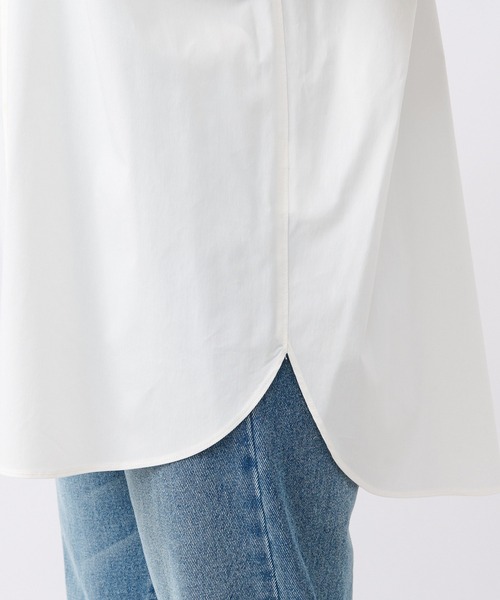 RIVE DROITE（リヴドロワ）の「BIGサイズシャツ（シャツ/ブラウス・レディース・オフホワイト/サックスブルー・FREE）」の8枚目の写真