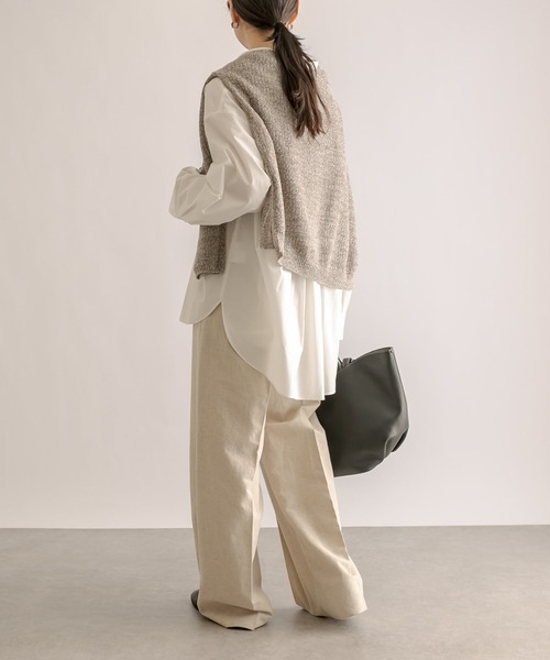 RIVE DROITE（リヴドロワ）の「BIGサイズシャツ（シャツ/ブラウス・レディース・オフホワイト/サックスブルー・FREE）」の13枚目の写真