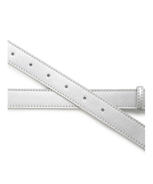 LILY BROWN（リリーブラウン）の「ロゴバックルベルト（ベルト・レディース・シルバー/ブラック/ホワイト・FREE）」の8枚目の写真