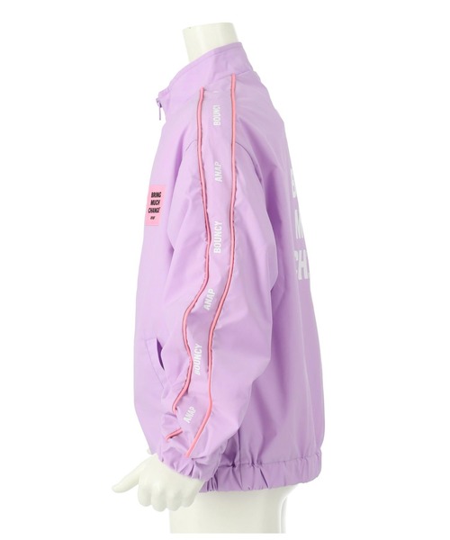 ANAP kids（アナップキッズ）の「パイピングラインウィンドブレーカー（ブルゾン・キッズ・ブラック/ラベンダー・110cm/120cm/130cm/100cm）」の16枚目の写真