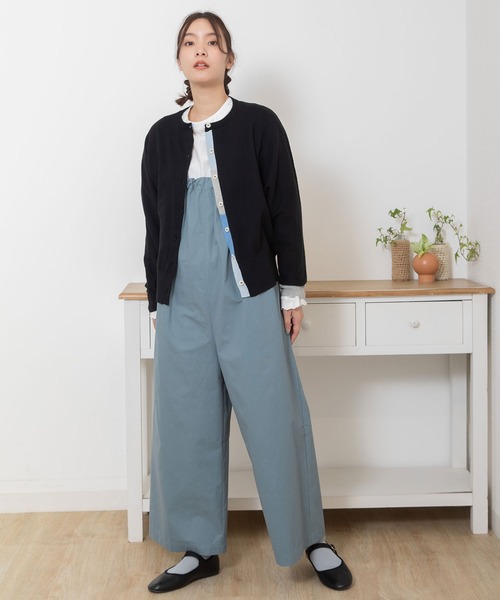 POU DOU DOU（プードゥドゥ）の「下前立て配色ドルマンカーディガン（ニット/セーター・レディース・ライトグリーン/レッド/ブラック/アイボリー/ブルー・3）」の17枚目の写真