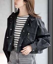 スタンドショートナイロンジャケット