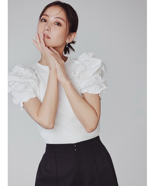 CELFORD（セルフォード）の「ツインフラワービジューブローチ（ブローチ/コサージュ・レディース・シルバー/ゴールド・FREE）」の4枚目の写真