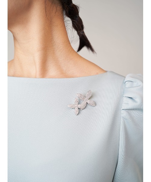 CELFORD（セルフォード）の「ツインフラワービジューブローチ（ブローチ/コサージュ・レディース・シルバー/ゴールド・FREE）」の9枚目の写真