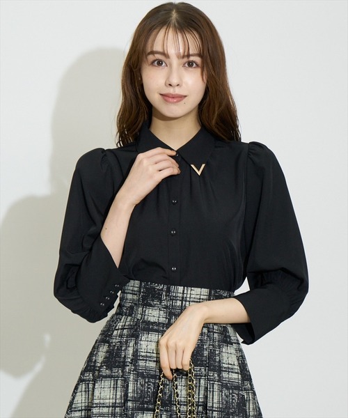 SWINGLE（スウィングル）の「アートチェックタックフレアスカート（スカート・レディース・ライトグレー/カーキ/ブラック・MEDIUM/SMALL）」の15枚目の写真