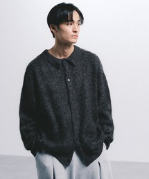 SINSS | Shaggy knit polo cardigan / シャギーニットポロカーディガン(カーディガン/ボレロ)