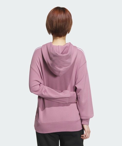 adidas（アディダス）の「エッセンシャルズ プラス スリーストライプス フレンチテリー パーカー / アディダス adidas（パーカー・レディース・グレー/ブラック/ホワイト/ピンク/グリーン・LARGE/MEDIUM/SMALL/X-LARGE/XX-LARGE）」の20枚目の写真