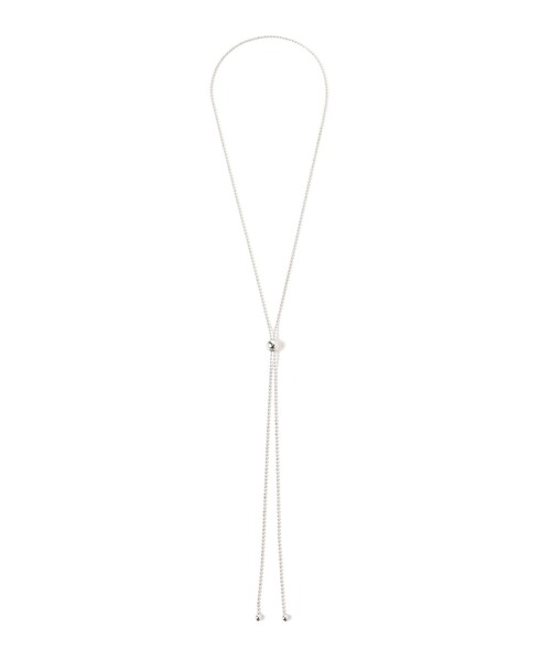 Ray BEAMS（レイビームス）の「Ray BEAMS / ボール チェーン ループタイ ネックレス（ネックレス・レディース・シルバー/ゴールド・ONE SIZE）」の2枚目の写真