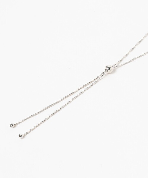 Ray BEAMS（レイビームス）の「Ray BEAMS / ボール チェーン ループタイ ネックレス（ネックレス・レディース・シルバー/ゴールド・ONE SIZE）」の4枚目の写真