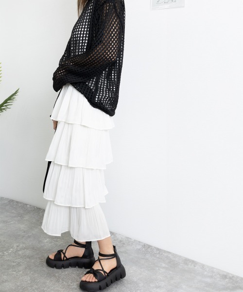 Miniministore（ミニミニストア）の「ストラップサンダル レディース軽量厚底靴（サンダル・レディース・ブラック/アイボリー・24.5cm/24.0cm/23.5cm/23.0cm/22.5cm/25.0cm）」の3枚目の写真