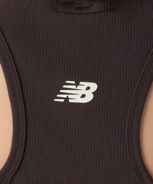 NEW BALANCE(ニューバランス)の「Linear Heritage リブニットレーサータンク(タンクトップ・レディース・杢グレー/ダークブラウン・SMALL/MEDIUM/LARGE/X-LARGE)」の10枚目の写真