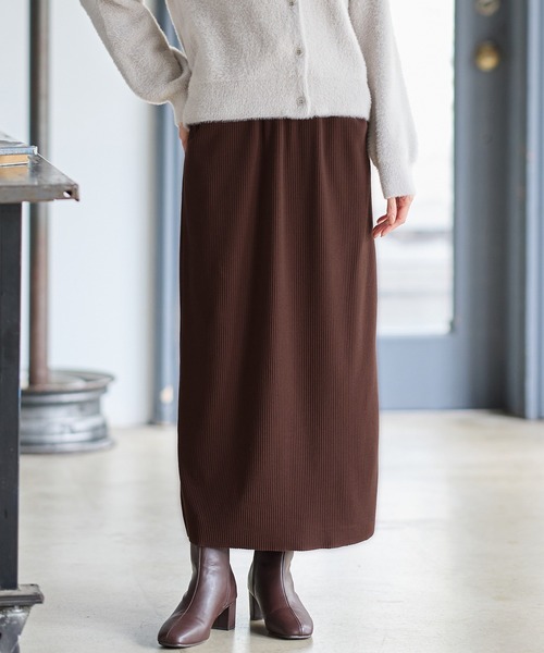 Honeys(ハニーズ)の「セルフカットスカート【WEB限定】(スカート・レディース・スミクロ/ライトベージュ/ブラック/レッド/ブルー/ブラウン/グリーン・LL/L/M/S/3L)」の3枚目の写真