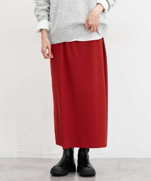 Honeys(ハニーズ)の「セルフカットスカート【WEB限定】(スカート・レディース・スミクロ/ライトベージュ/ブラック/レッド/ブルー/ブラウン/グリーン・LL/L/M/S/3L)」の7枚目の写真