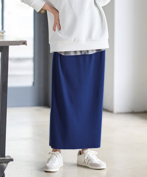 Honeys(ハニーズ)の「セルフカットスカート【WEB限定】(スカート・レディース・スミクロ/ライトベージュ/ブラック/レッド/ブルー/ブラウン/グリーン・LL/L/M/S/3L)」の6枚目の写真