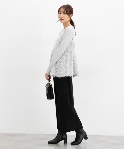 Honeys(ハニーズ)の「セルフカットスカート【WEB限定】(スカート・レディース・スミクロ/ライトベージュ/ブラック/レッド/ブルー/ブラウン/グリーン・LL/L/M/S/3L)」の13枚目の写真