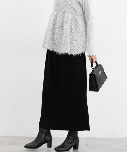 Honeys(ハニーズ)の「セルフカットスカート【WEB限定】(スカート・レディース・スミクロ/ライトベージュ/ブラック/レッド/ブルー/ブラウン/グリーン・LL/L/M/S/3L)」の14枚目の写真