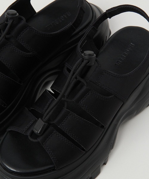 RAGEBLUE（レイジブルー）の「レースアップ/ボリュームソールスポーツサンダル（サンダル・レディース・ブラック/その他35/ホワイト・MEDIUM/LARGE）」の15枚目の写真