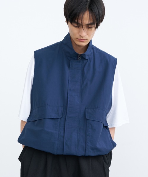 sinss ルーズミリタリーナイロンベスト Loose military nylon vest／ルーズミリタリーナイロンベスト
