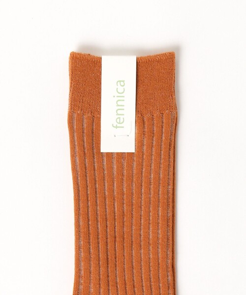 fennica（フェニカ）の「コントラスト リブソックス 22.5-25cm（ソックス/靴下・レディース・ホワイト系その他/ブラウン系/ベージュ系/ブルー系その他/コーラル/ベージュ/チャコールグレー・FREE）」の18枚目の写真