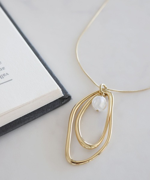 LEPSIM(レプシィム)の「ステンレスマルチWAYネックレス 107882(ネックレス・レディース・ゴールド/シルバー/ゴールド系その他/ブラウン・ONE SIZE)」の4枚目の写真