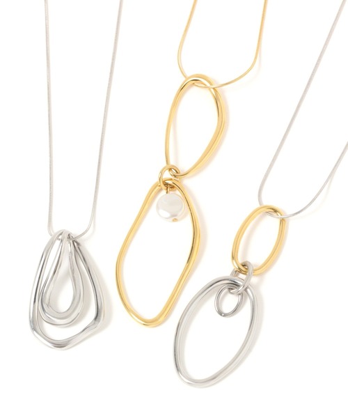 LEPSIM(レプシィム)の「ステンレスマルチWAYネックレス 107882(ネックレス・レディース・ゴールド/シルバー/ゴールド系その他/ブラウン・ONE SIZE)」の8枚目の写真