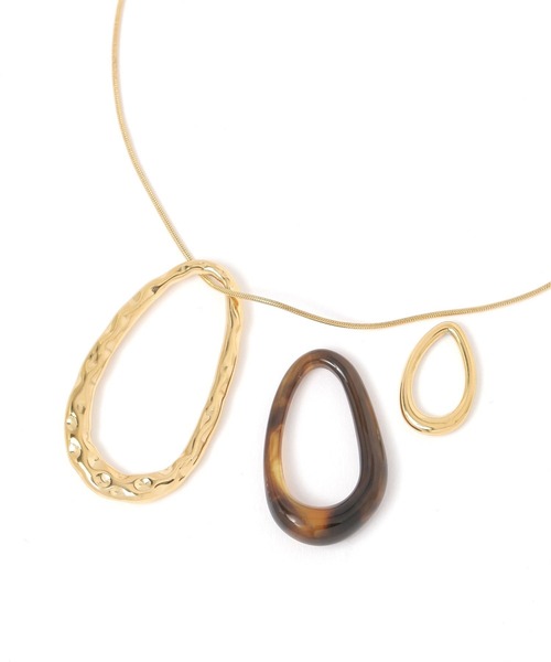 LEPSIM(レプシィム)の「ステンレスマルチWAYネックレス 107882(ネックレス・レディース・ゴールド/シルバー/ゴールド系その他/ブラウン・ONE SIZE)」の12枚目の写真