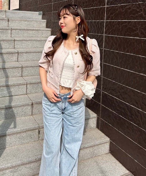 楽天市場】【中古】 cccmalie シーマリー 23SS ツイード半袖