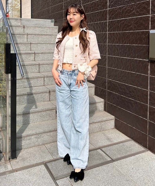 セール】【高見え】半袖ツイードジャケット/WEB限定カラーあり