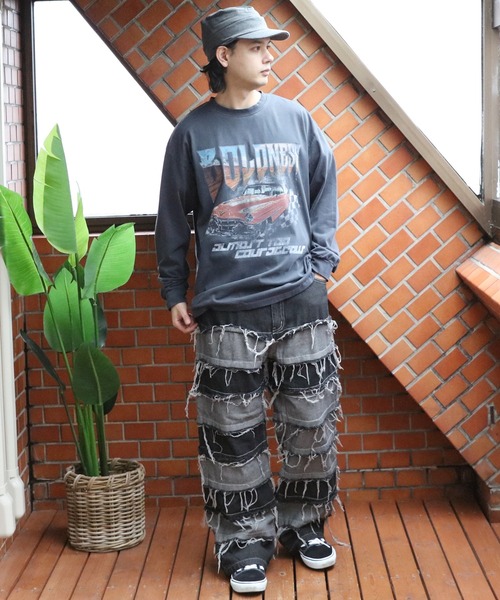 8(eight)(エイト)の「ハードグラフィック加工ロンT(Tシャツ/カットソー・メンズ・ブラック系その他2/ブラック系その他/ブラック系その他3・MEDIUM/LARGE)」の5枚目の写真