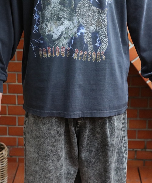 8(eight)(エイト)の「ハードグラフィック加工ロンT(Tシャツ/カットソー・メンズ・ブラック系その他2/ブラック系その他/ブラック系その他3・MEDIUM/LARGE)」の14枚目の写真