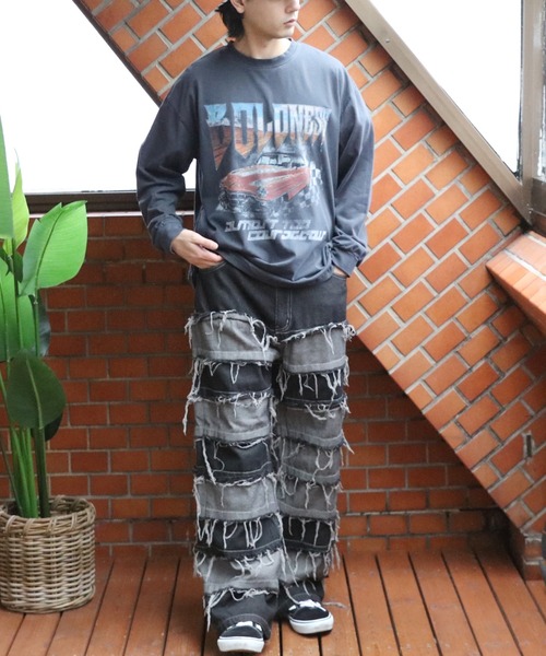 8(eight)(エイト)の「ハードグラフィック加工ロンT(Tシャツ/カットソー・メンズ・ブラック系その他2/ブラック系その他/ブラック系その他3・MEDIUM/LARGE)」の21枚目の写真