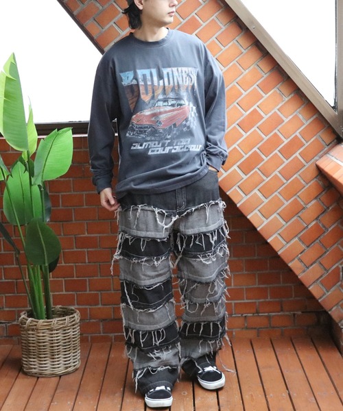 8(eight)(エイト)の「ハードグラフィック加工ロンT(Tシャツ/カットソー・メンズ・ブラック系その他2/ブラック系その他/ブラック系その他3・MEDIUM/LARGE)」の22枚目の写真