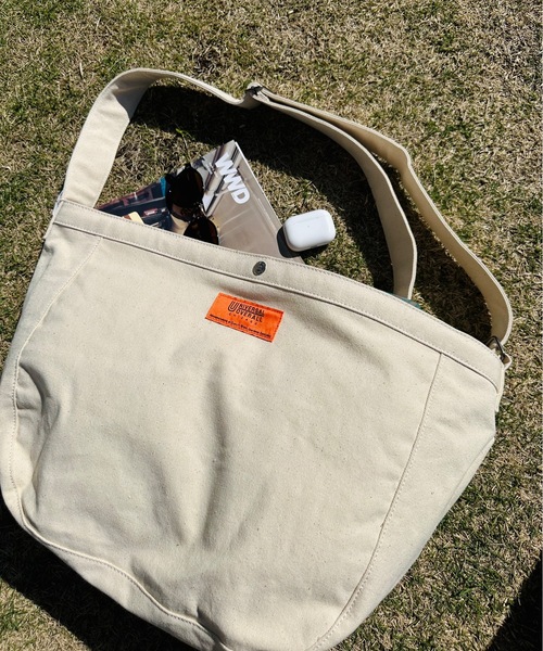 【セール】UNIVERSAL OVERALL / SOLID COLOR NEWSPAPER BAG / UVO-161（ショルダーバッグ）｜UNIVERSAL OVERALL（ユニバーサルオーバーオール）